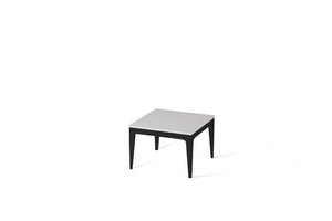 Pure White Cube Side Table Matte Black