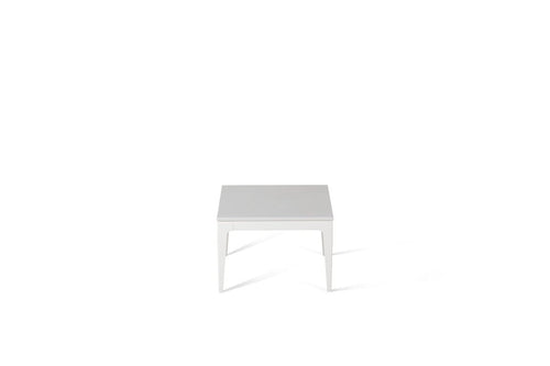 Pure White Cube Side Table Oyster