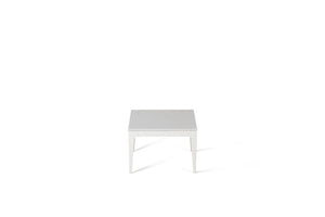 Pure White Cube Side Table Oyster