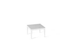 Pure White Cube Side Table Pearl White