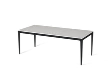 Load image into Gallery viewer, Pure White Long Dining Table Matte Black
