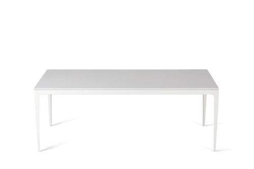 Pure White Long Dining Table Oyster