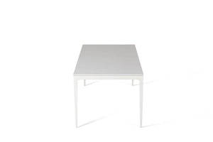 Pure White Long Dining Table Oyster