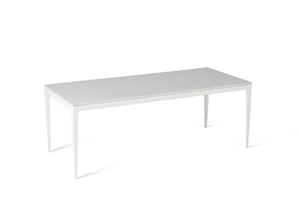 Pure White Long Dining Table Oyster