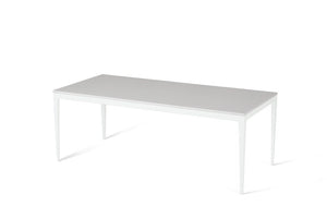 Pure White Long Dining Table Pearl White