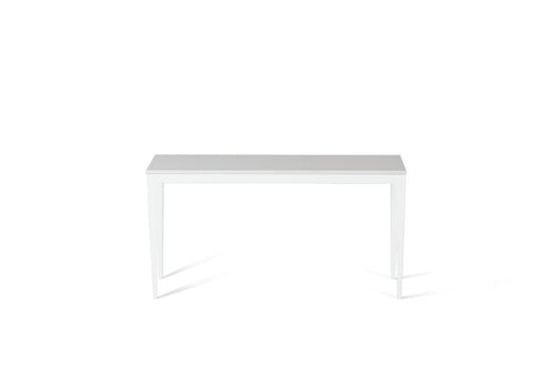Pure White Slim Console Table Pearl White