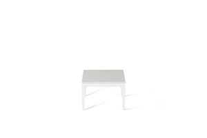 Snow Cube Side Table Pearl White