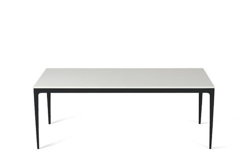 Snow Long Dining Table Matte Black