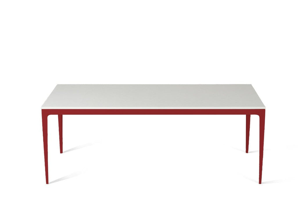 Snow Long Dining Table Flame Red