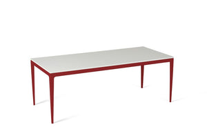 Snow Long Dining Table Flame Red
