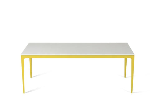 Snow Long Dining Table Lemon Yellow