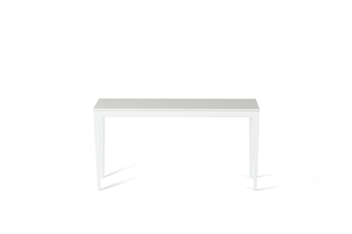 Snow Slim Console Table Pearl White
