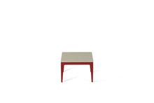 Load image into Gallery viewer, Linen Cube Side Table Flame Red