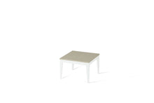 Load image into Gallery viewer, Linen Cube Side Table Pearl White