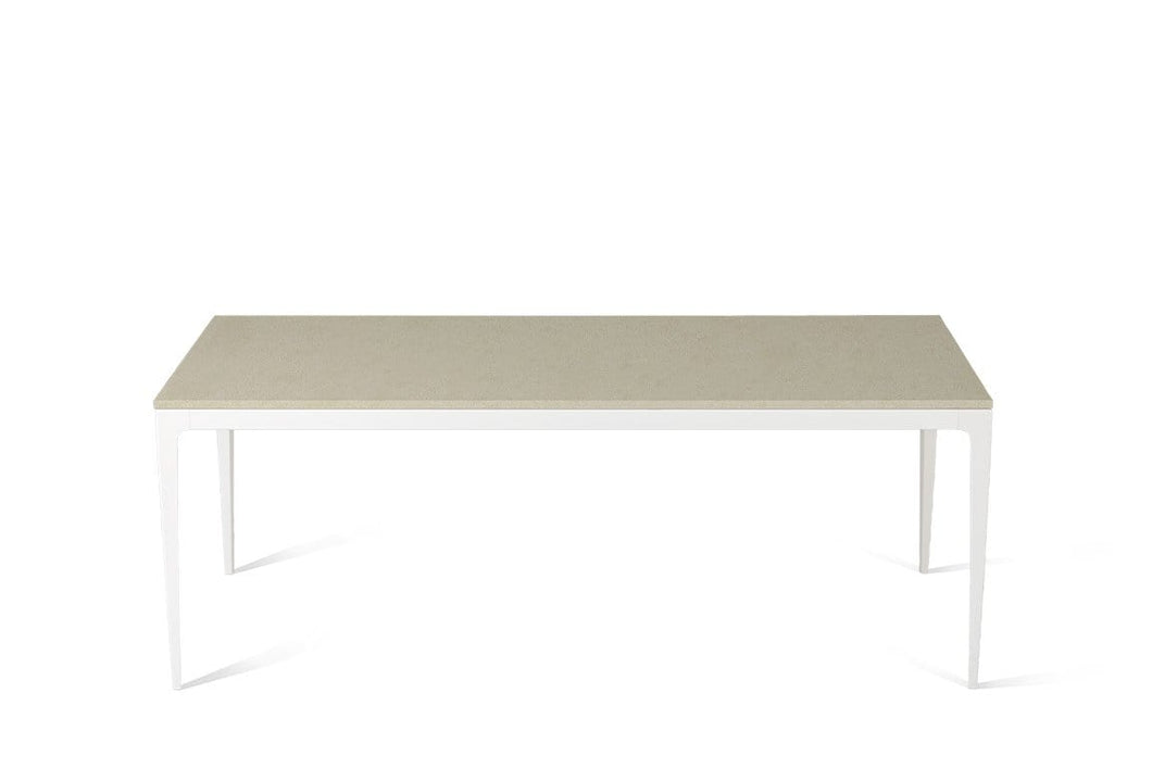 Linen Long Dining Table Oyster