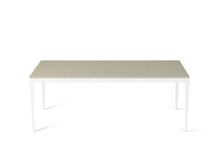 Load image into Gallery viewer, Linen Long Dining Table Pearl White