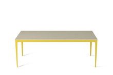 Load image into Gallery viewer, Linen Long Dining Table Lemon Yellow