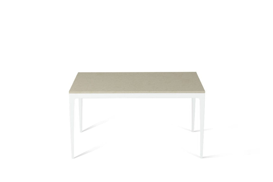 Linen Standard Dining Table Pearl White