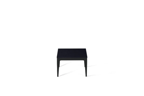 Jet Black Cube Side Table Matte Black