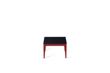 Load image into Gallery viewer, Jet Black Cube Side Table Flame Red