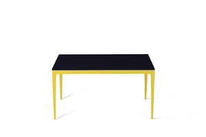 Jet Black Standard Dining Table Lemon Yellow