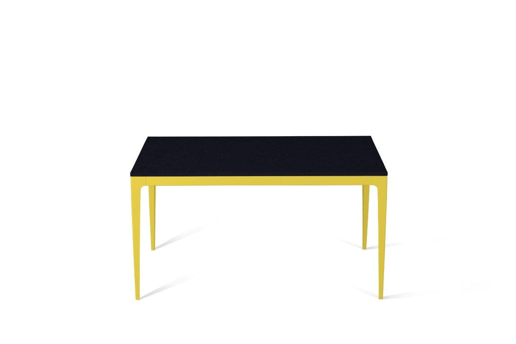 Jet Black Standard Dining Table Lemon Yellow