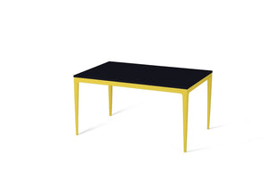 Jet Black Standard Dining Table Lemon Yellow