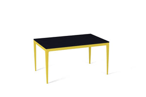 Jet Black Standard Dining Table Lemon Yellow