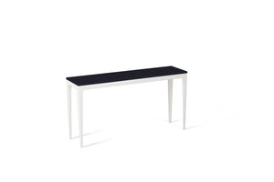 Jet Black Slim Console Table Oyster