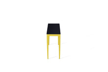 Load image into Gallery viewer, Jet Black Slim Console Table Lemon Yellow