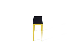 Jet Black Slim Console Table Lemon Yellow