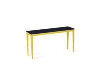 Load image into Gallery viewer, Jet Black Slim Console Table Lemon Yellow