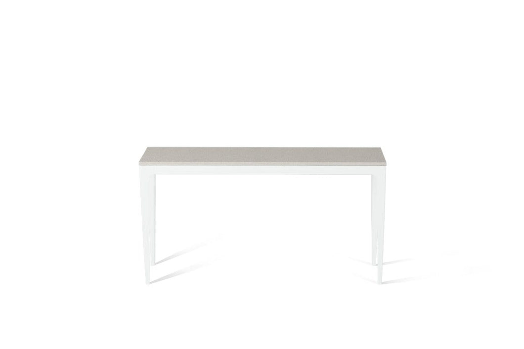 Osprey Slim Console Table Pearl White