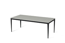 Load image into Gallery viewer, White Shimmer Long Dining Table Matte Black