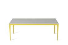 Load image into Gallery viewer, White Shimmer Long Dining Table Lemon Yellow