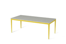 Load image into Gallery viewer, White Shimmer Long Dining Table Lemon Yellow