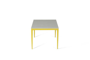 White Shimmer Standard Dining Table Lemon Yellow