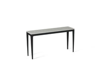 Load image into Gallery viewer, White Shimmer Slim Console Table Matte Black