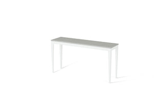White Shimmer Slim Console Table Pearl White
