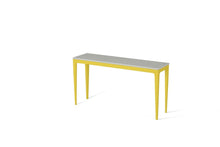 Load image into Gallery viewer, White Shimmer Slim Console Table Lemon Yellow