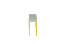 Load image into Gallery viewer, White Shimmer Slim Console Table Lemon Yellow