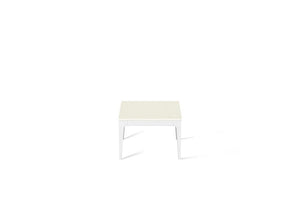 Fresh Concrete Cube Side Table Pearl White