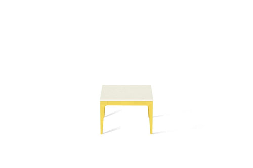 Fresh Concrete Cube Side Table Lemon Yellow