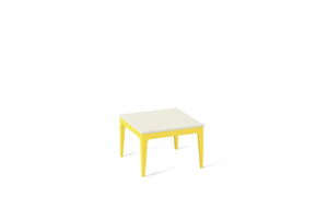 Fresh Concrete Cube Side Table Lemon Yellow