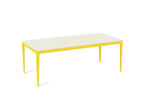 Fresh Concrete Long Dining Table Lemon Yellow