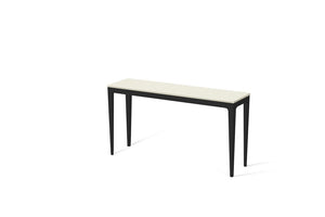 Fresh Concrete Slim Console Table Matte Black