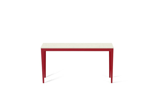 Fresh Concrete Slim Console Table Flame Red