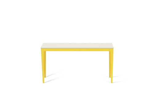 Fresh Concrete Slim Console Table Lemon Yellow