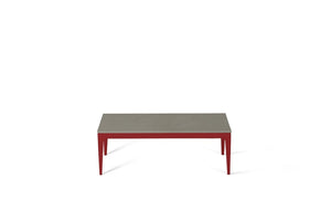 Sleek Concrete Coffee Table Flame Red
