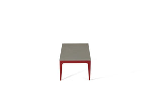 Sleek Concrete Coffee Table Flame Red